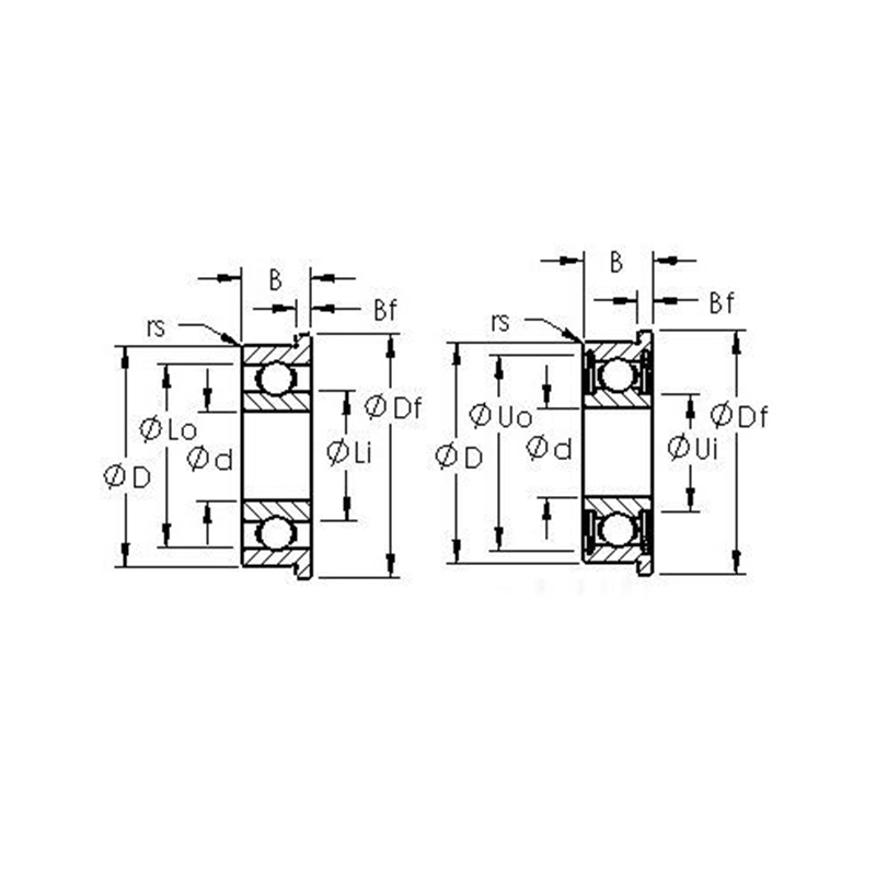 Inch Series Flange Minature Ball Bearing