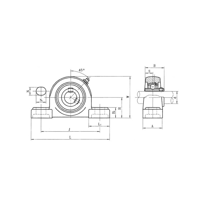 UCP Series	 Pillow Block Ball Bearings