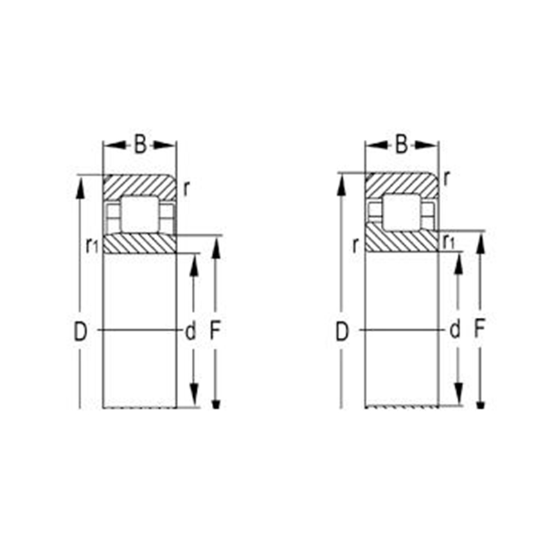 NJ2200 Series	 Cylindrical Roller Bearings