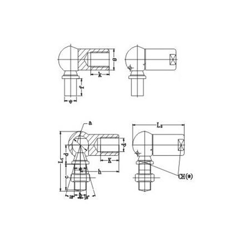 SQG... Series	 Automatic Transmission Ball Head Joint Rod End Bearing