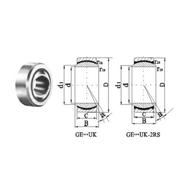 GE...UK-2RS	 Automatic Transmission Spherical Plain Bearing