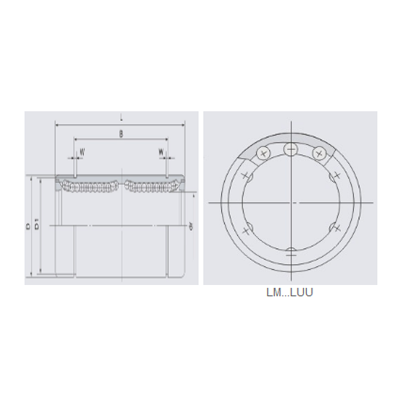 LME..LUU Series Automatic Transmission Double-Wide Linear Ball Bearing